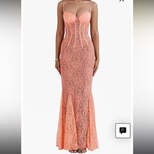 House of CB Cordelia Lace Corset Mermaid Gown